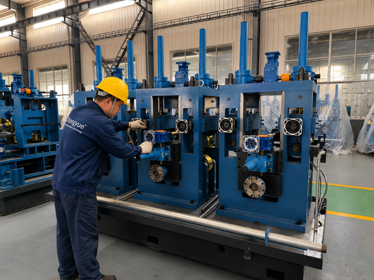 Tubo de acero con poco carbono de la soldadura del Hf que forma la máquina para la identificación 350m m